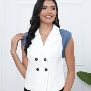 Blusa DS1029 Chaleco - Corte Formal: imagen 1