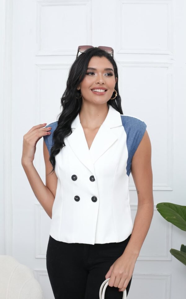 Blusa DS1029 Chaleco - Corte Formal