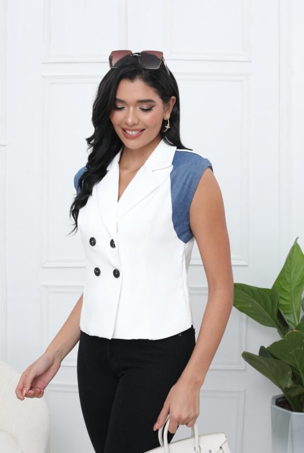 Blusa DS1029 Chaleco - Corte Formal