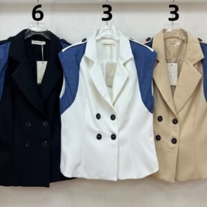 Blusa DS1029 Chaleco - Corte Formal: imagen 3