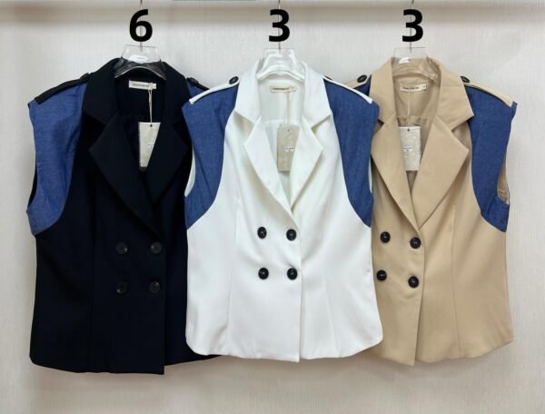 Blusa DS1029 Chaleco - Corte Formal