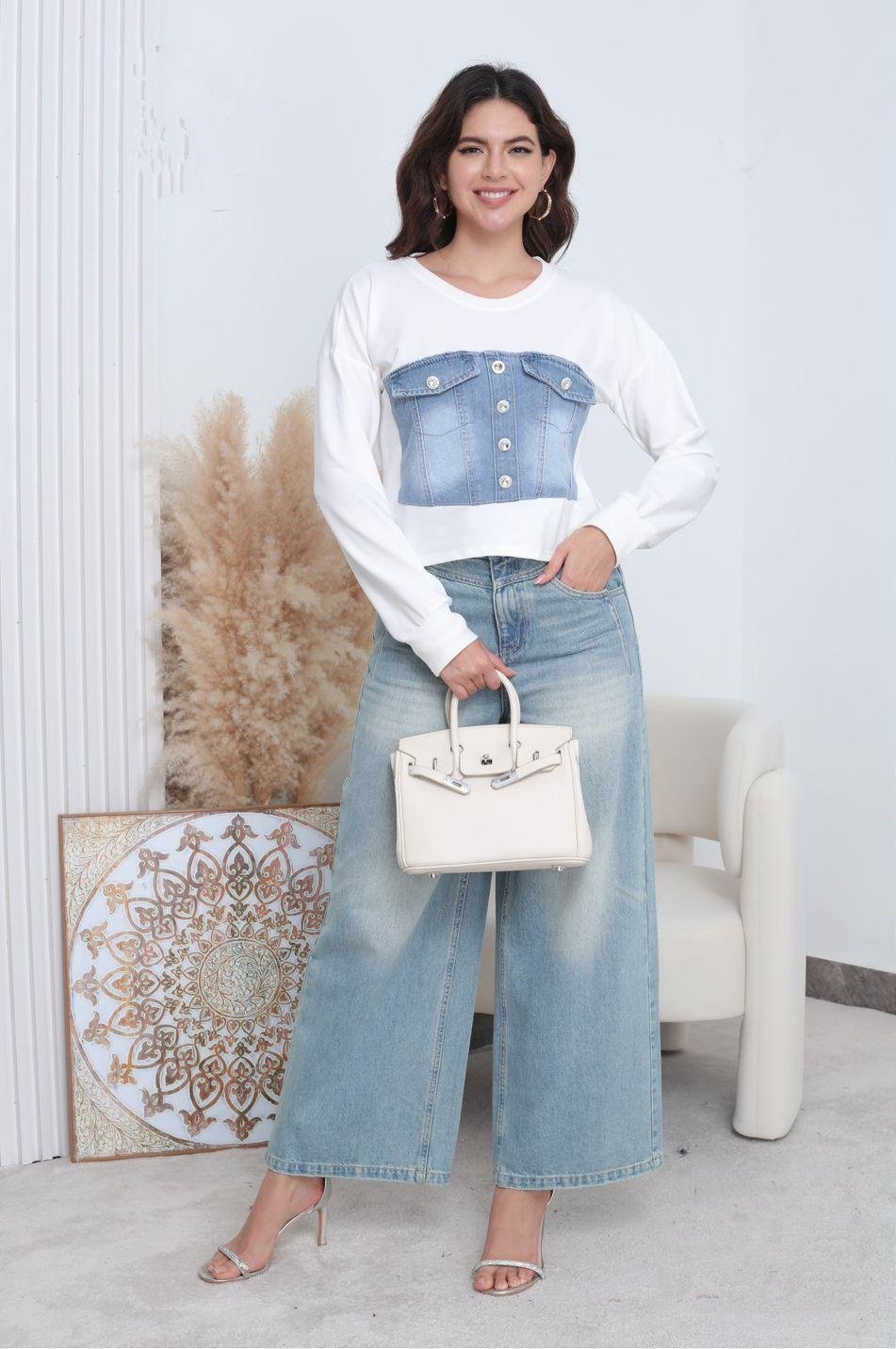 Blusa DS1049 Manga Larga: imagen 1