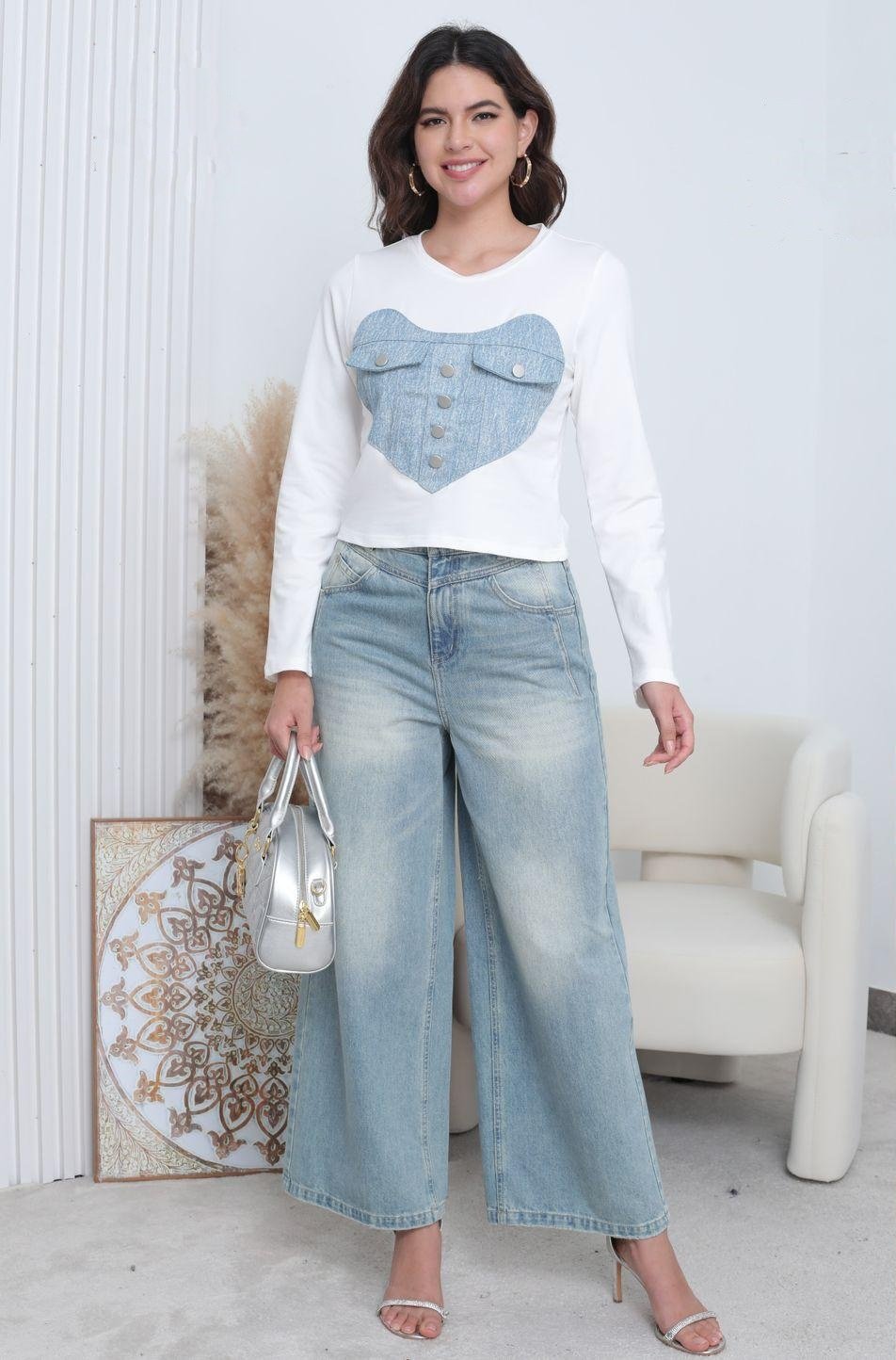 Blusa DS1064 Manga Larga: imagen 1