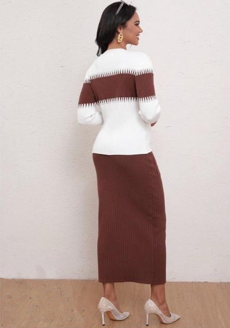 Vestido DT3049 Duotono