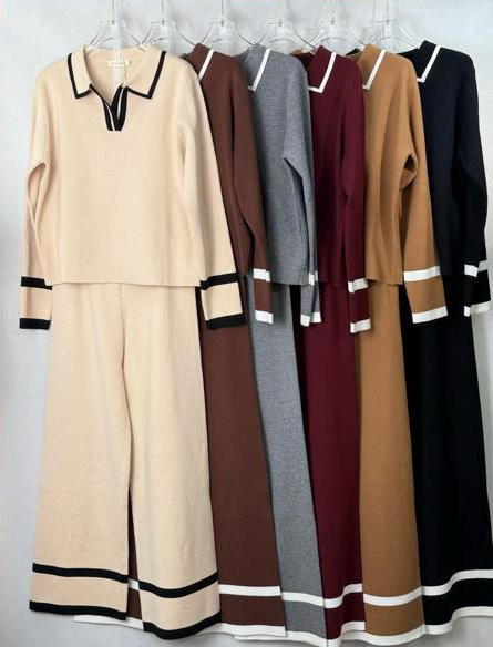 Conjunto DT3095 Pantalón y Suéter Crochet